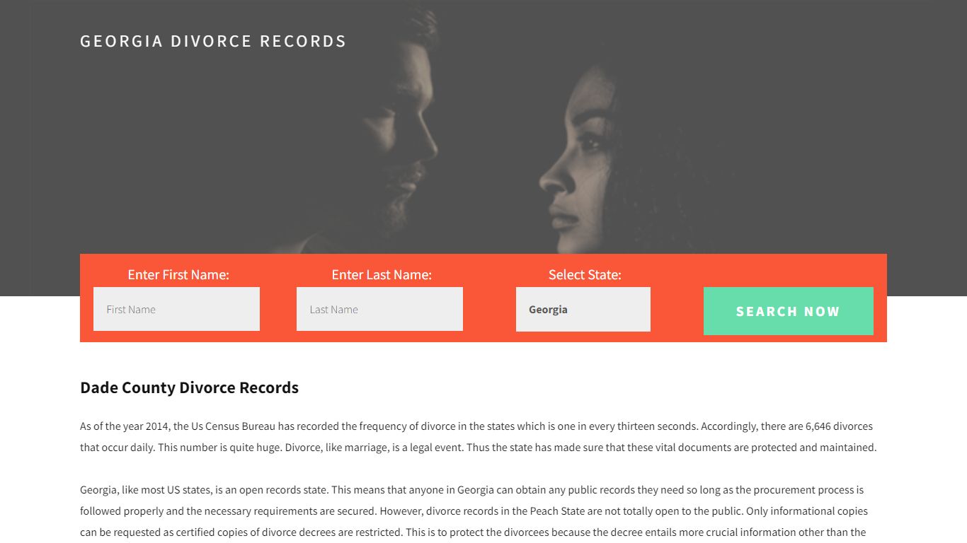 Dade County Divorce Records | Enter Name & Search -14 Days Free